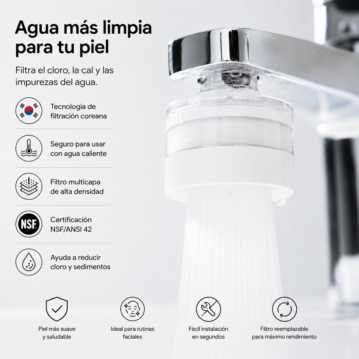 El Agua de tu Lavabo También Afecta tu Piel